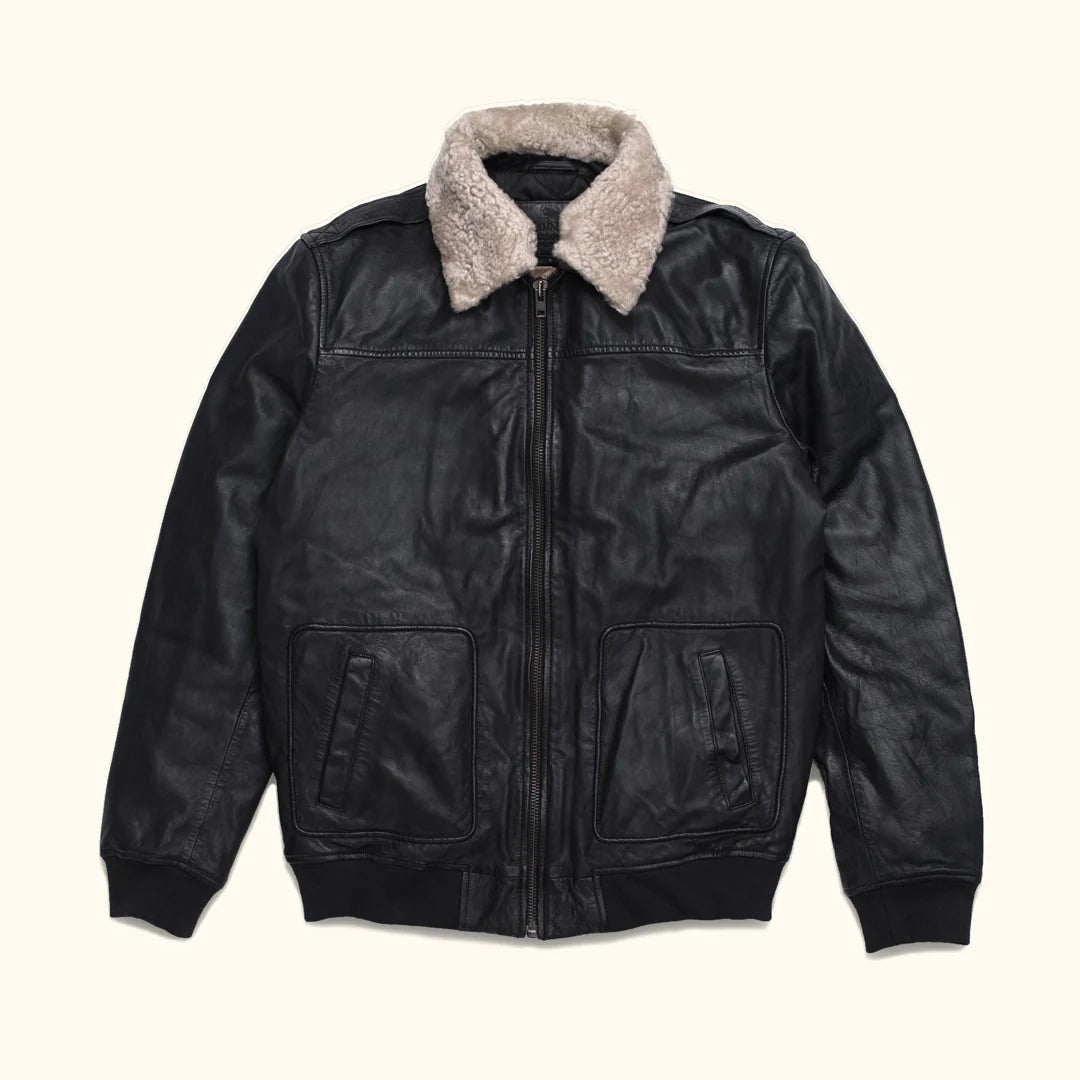 Maverick Leather Bomber Jacket