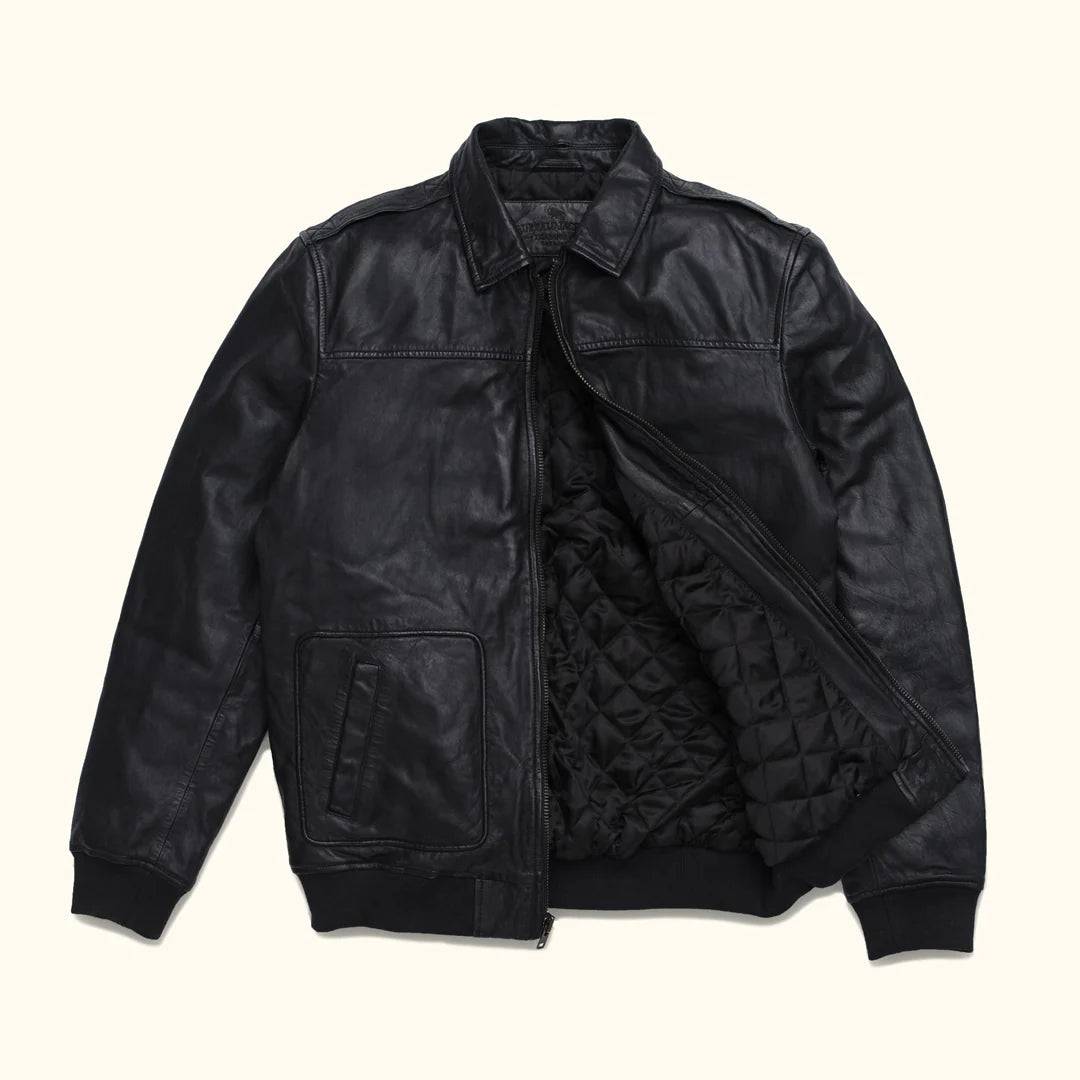 Maverick Leather Bomber Jacket