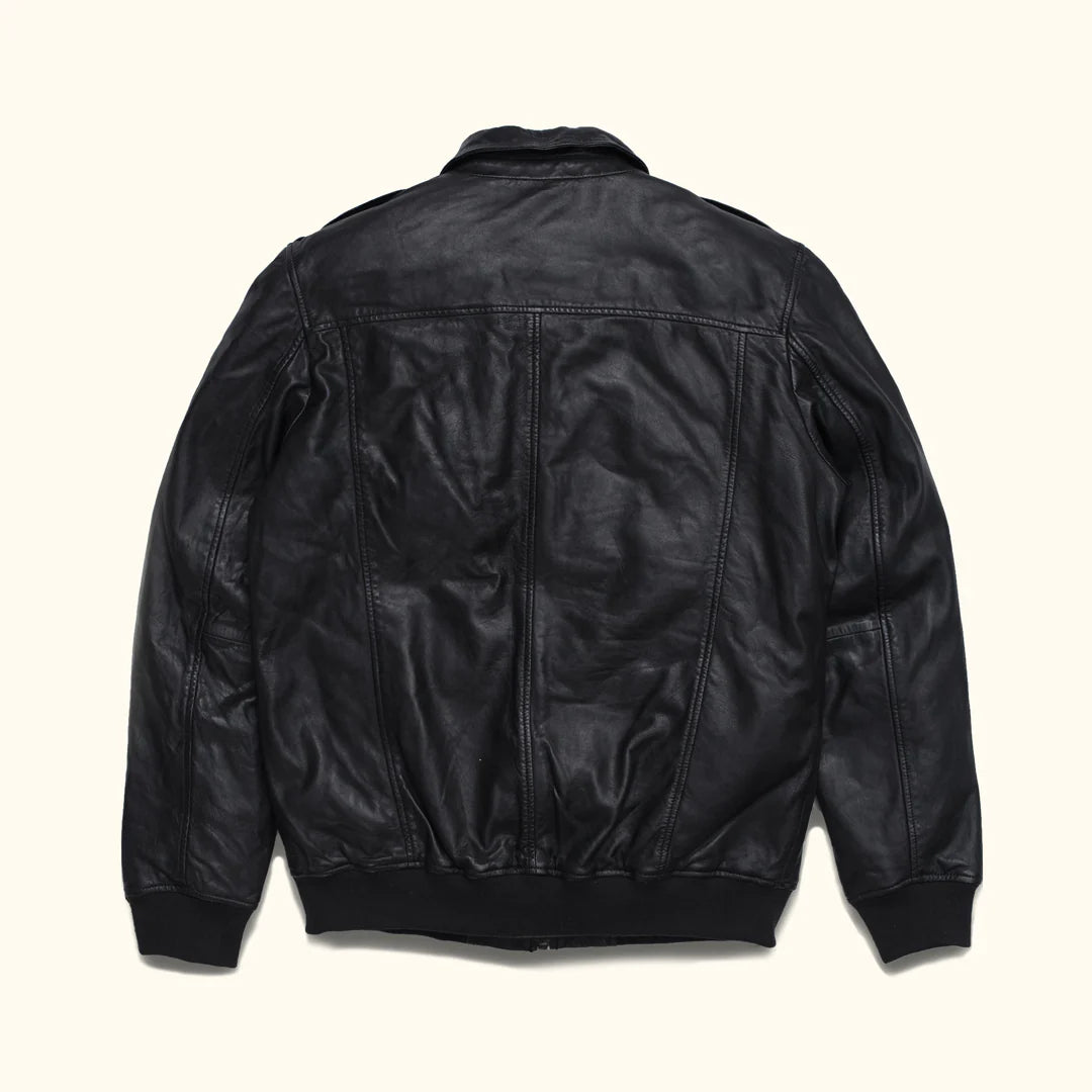 Maverick Leather Bomber Jacket