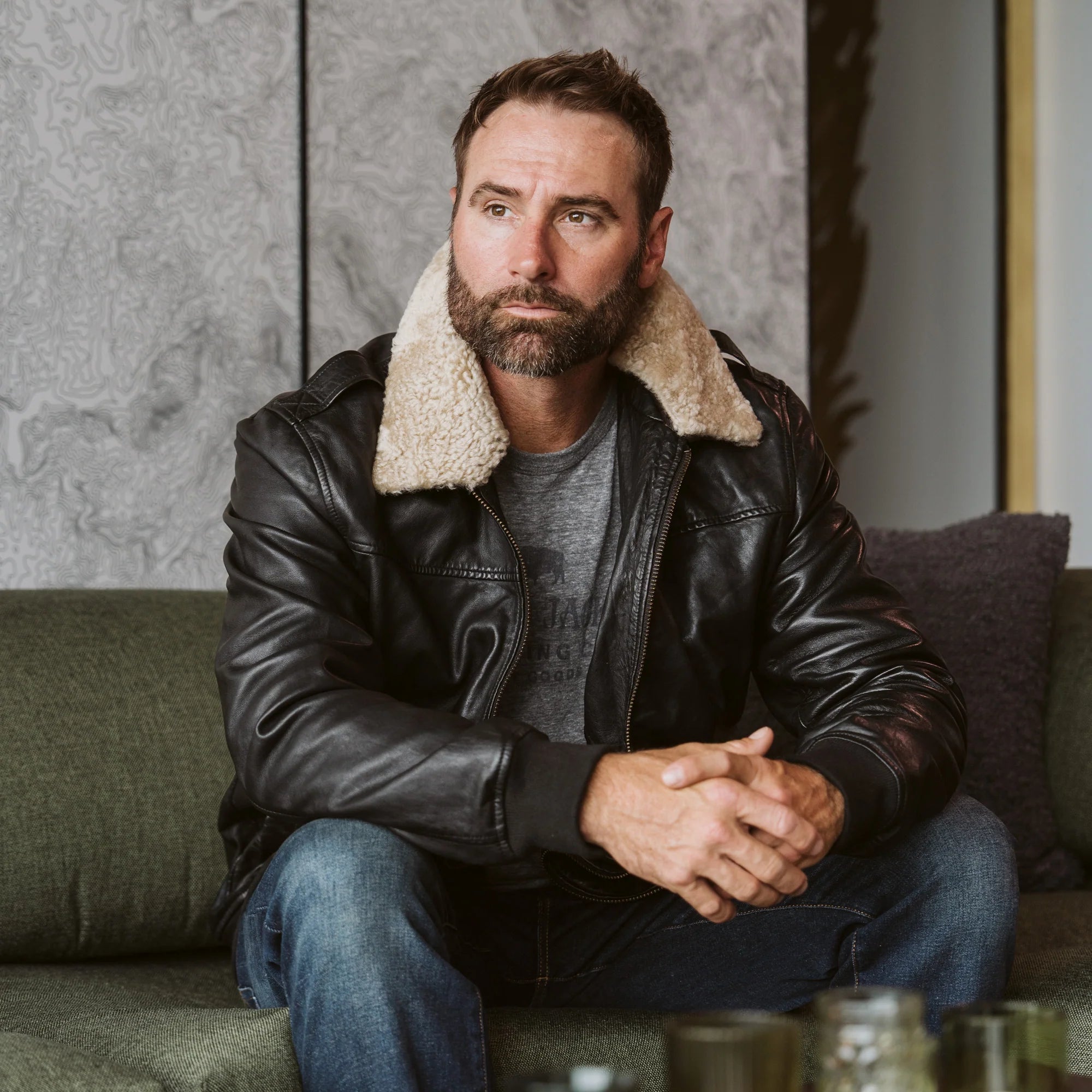 Maverick Leather Bomber Jacket