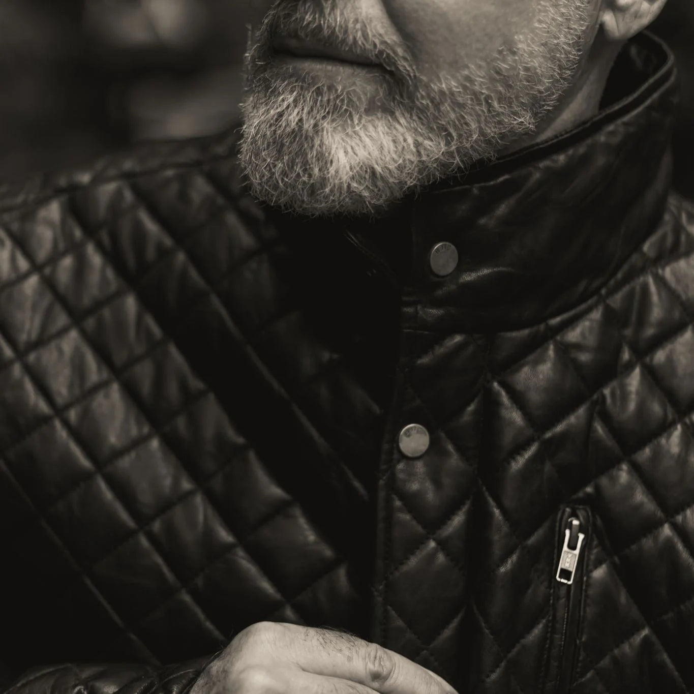 Highlands Quilted Leather Jacket...