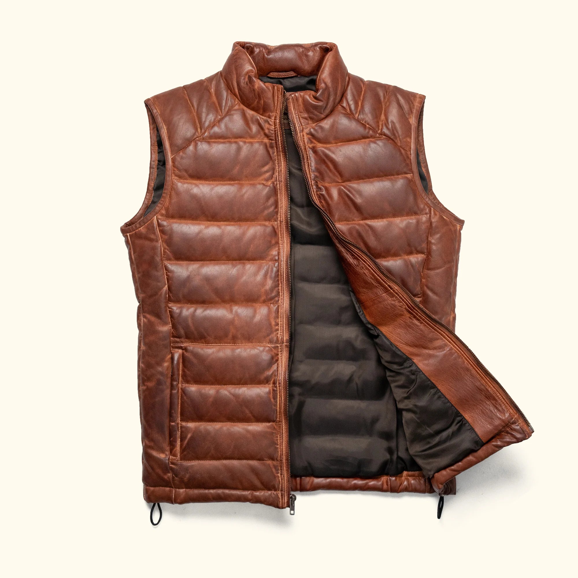 Bridger Leather Down Vest.