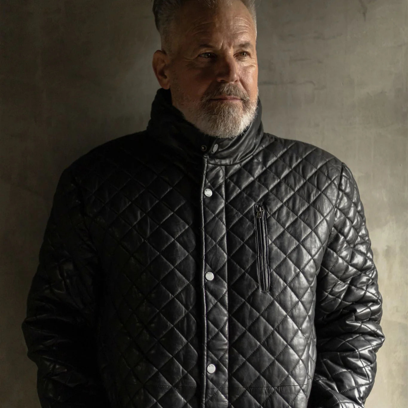 Highlands Quilted Leather Jacket...