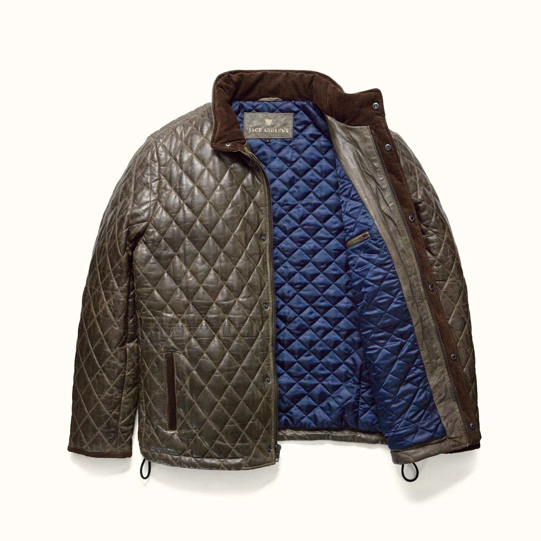 Highlands Quilted Leather Jacket.