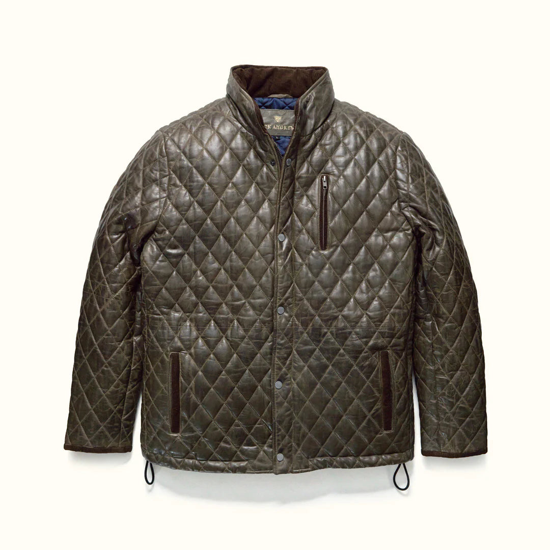 Highlands Quilted Leather Jacket.