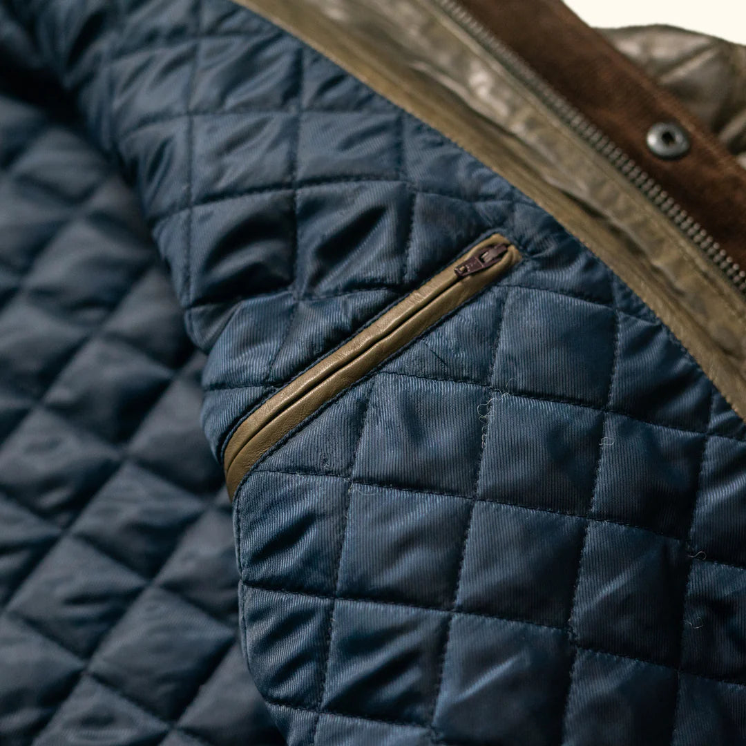 Highlands Quilted Leather Jacket.