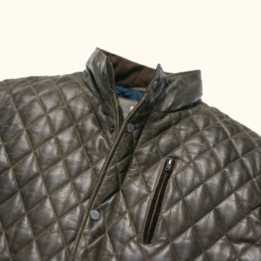 Highlands Quilted Leather Jacket.