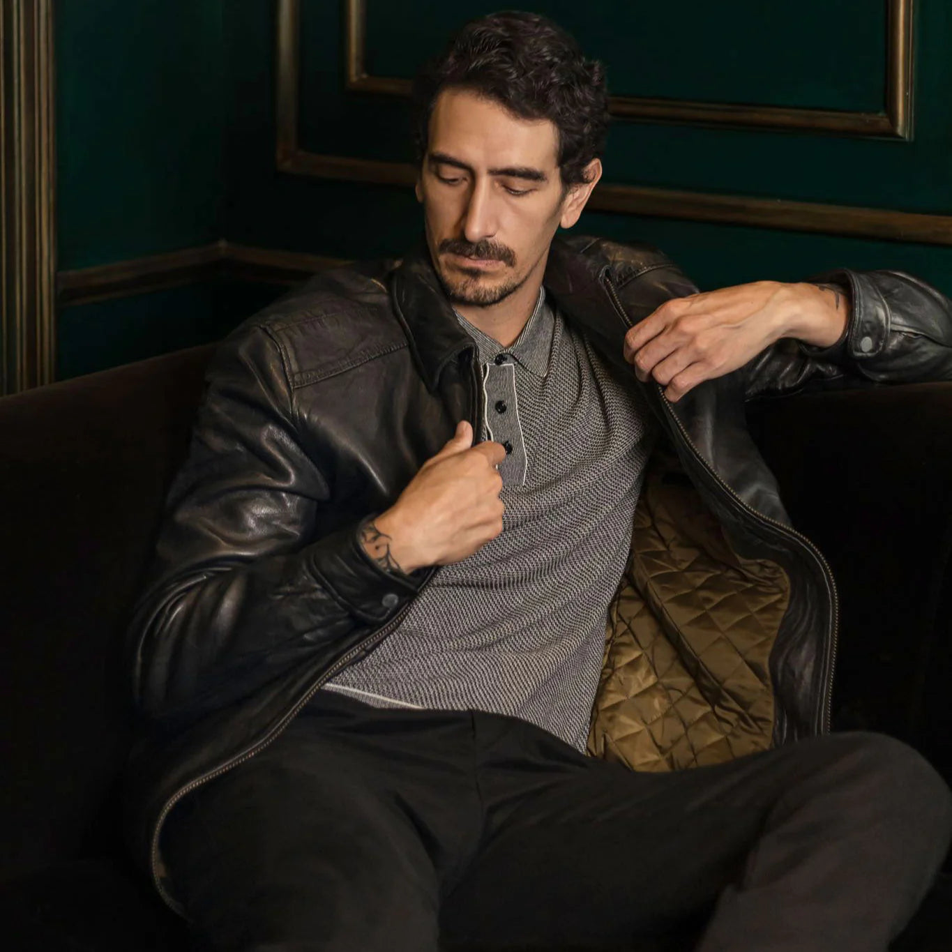 Glenwood Leather Driving Jacket.