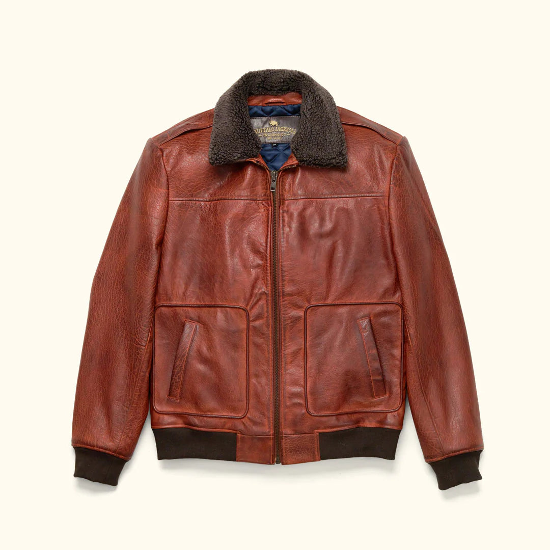 Maverick Leather Bomber Jacket