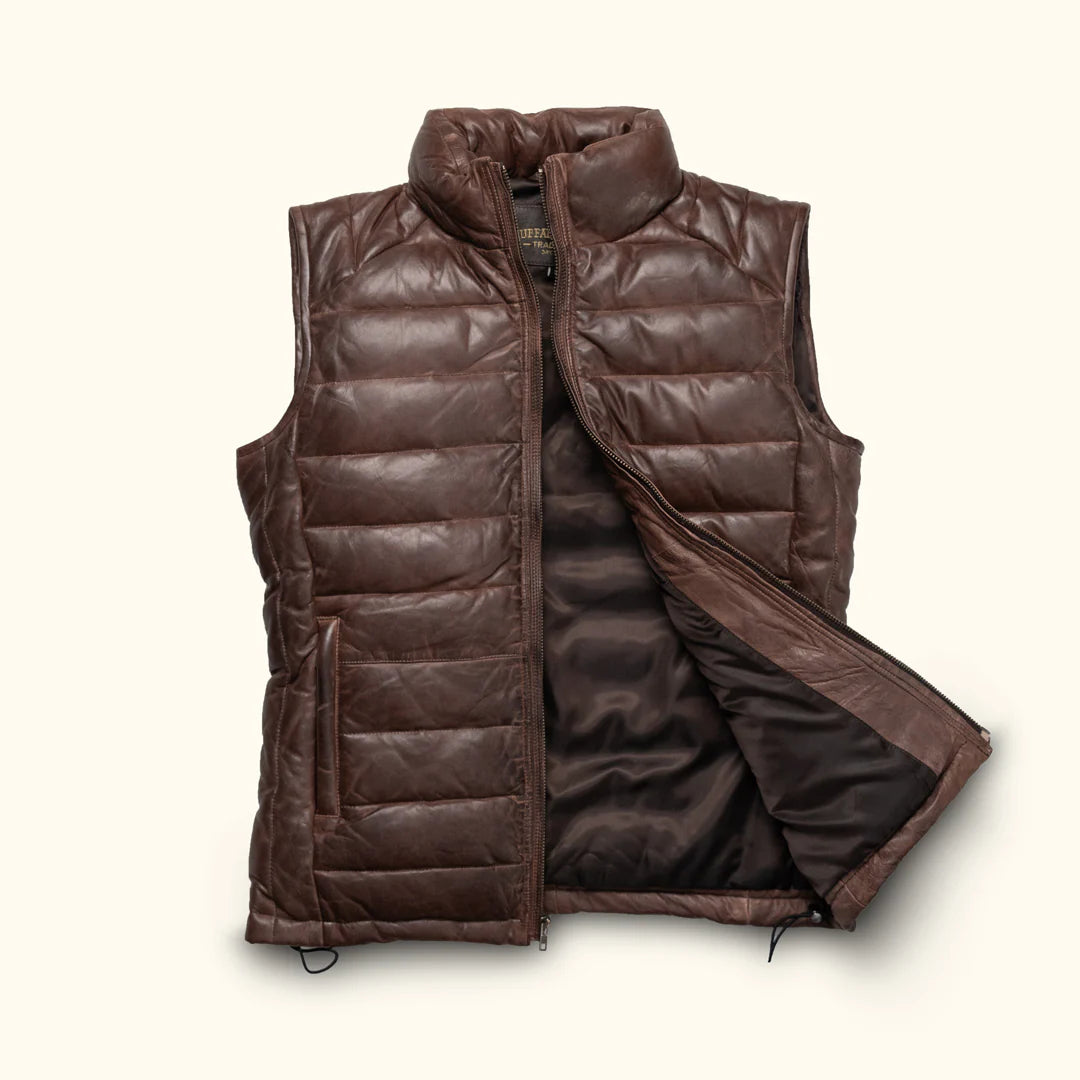Bridger Leather Down Vest..