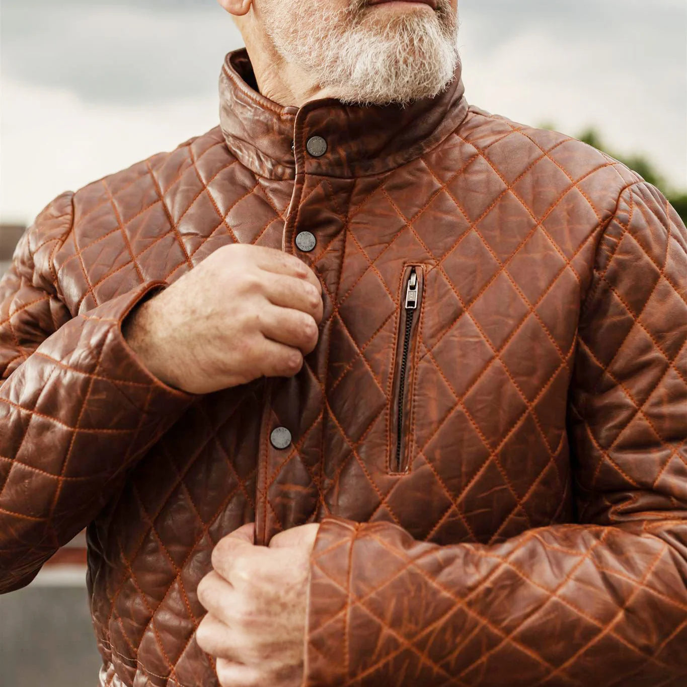 Highlands Quilted Leather Jacket..