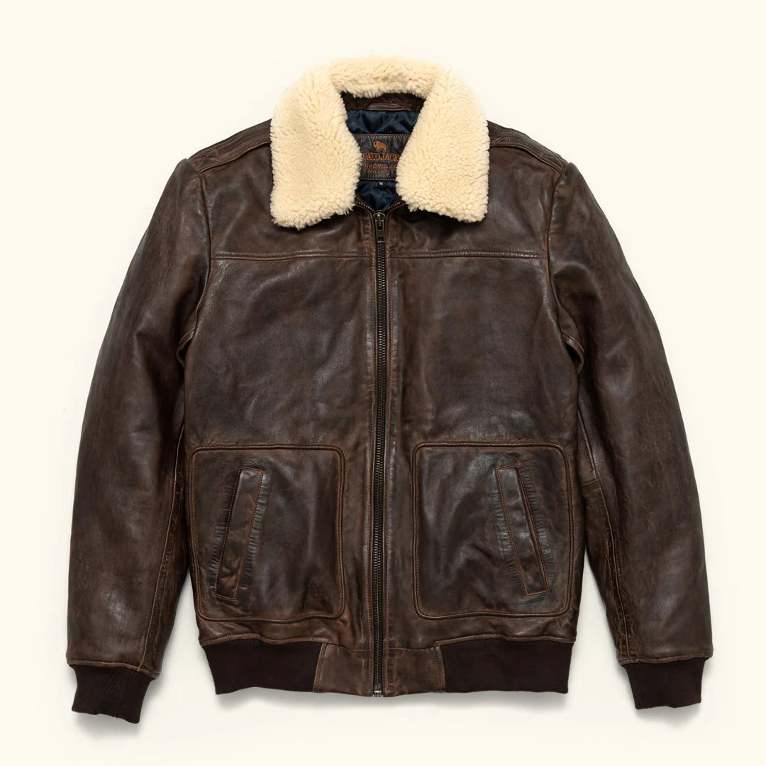 Maverick Leather Bomber Jacket