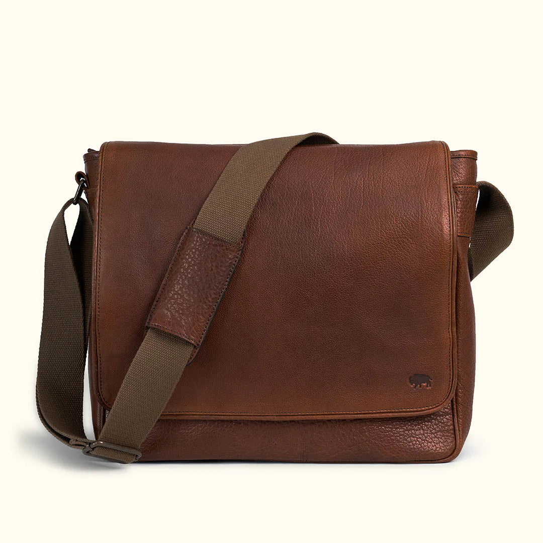 Roosevelt Buffalo Leather Satchel Messenger Bag