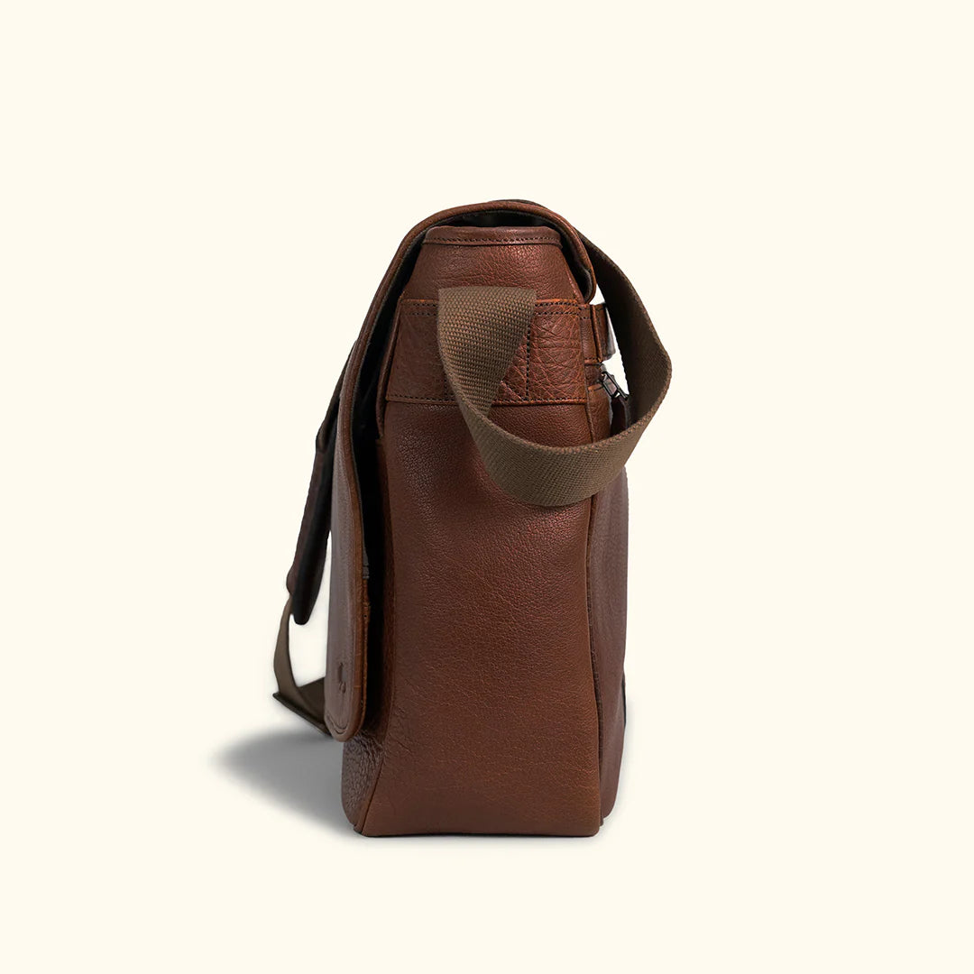 Roosevelt Buffalo Leather Satchel Messenger Bag