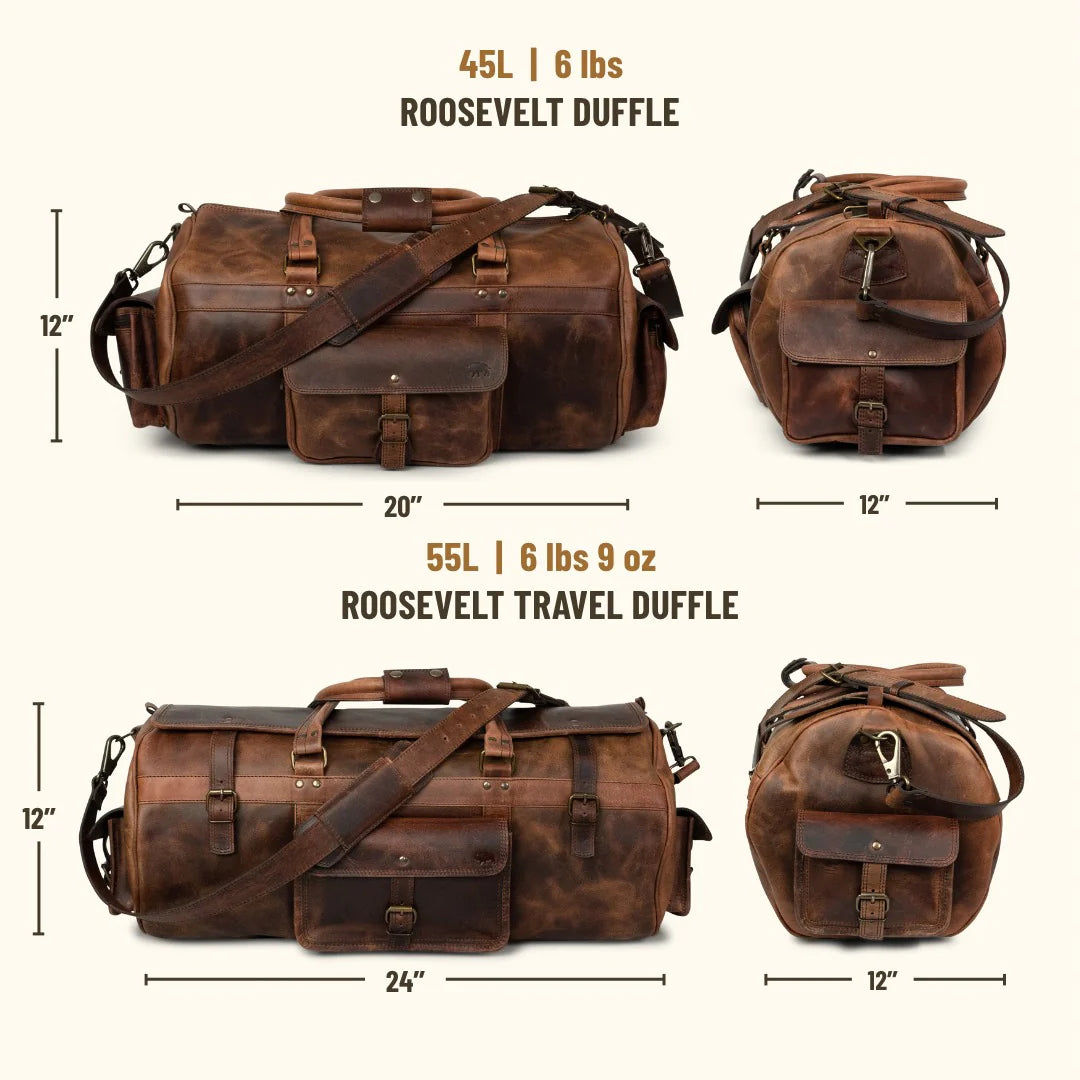 Roosevelt Buffalo Leather Duffle Bag