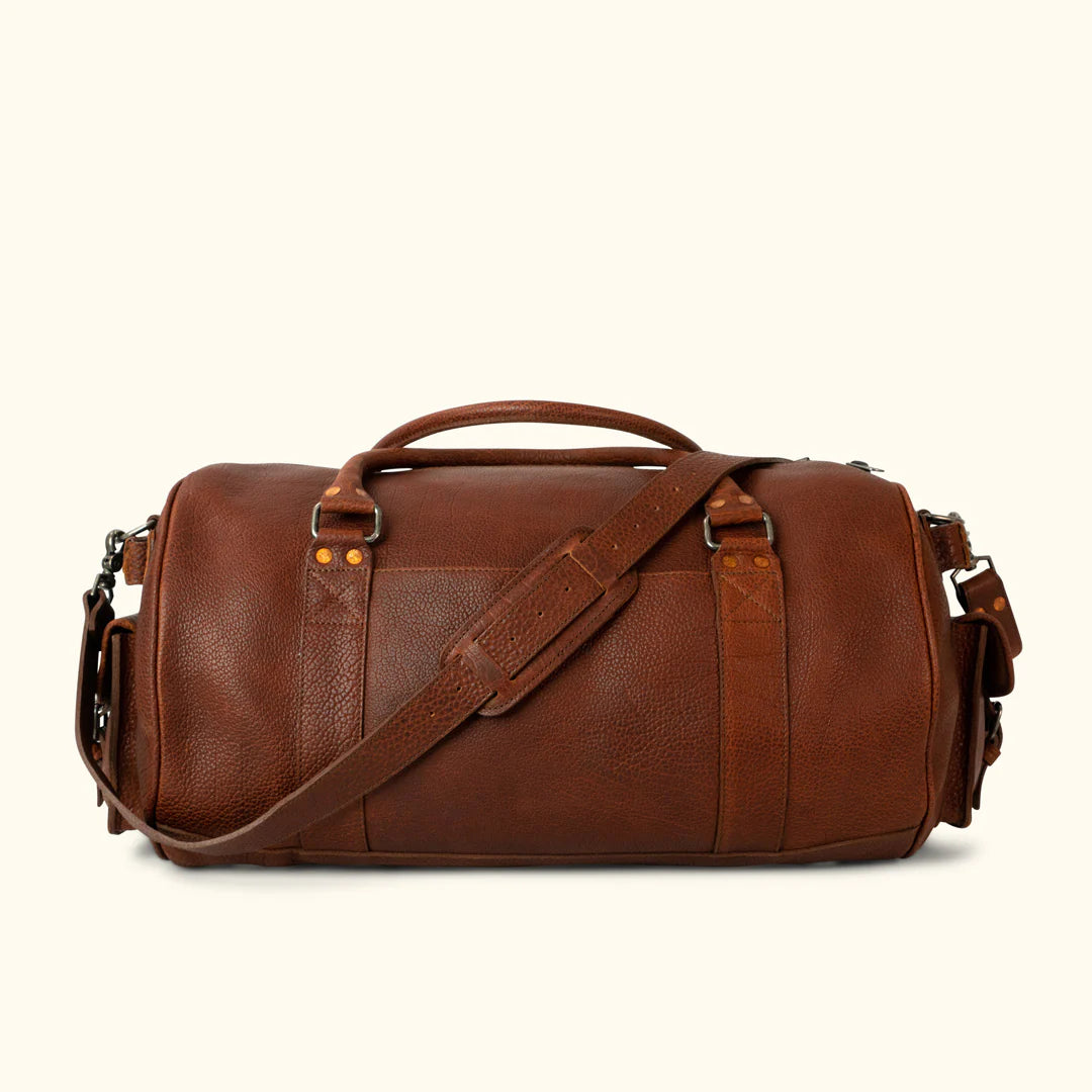 Ryder Reserve Bison Leather Travel Duffle Bag