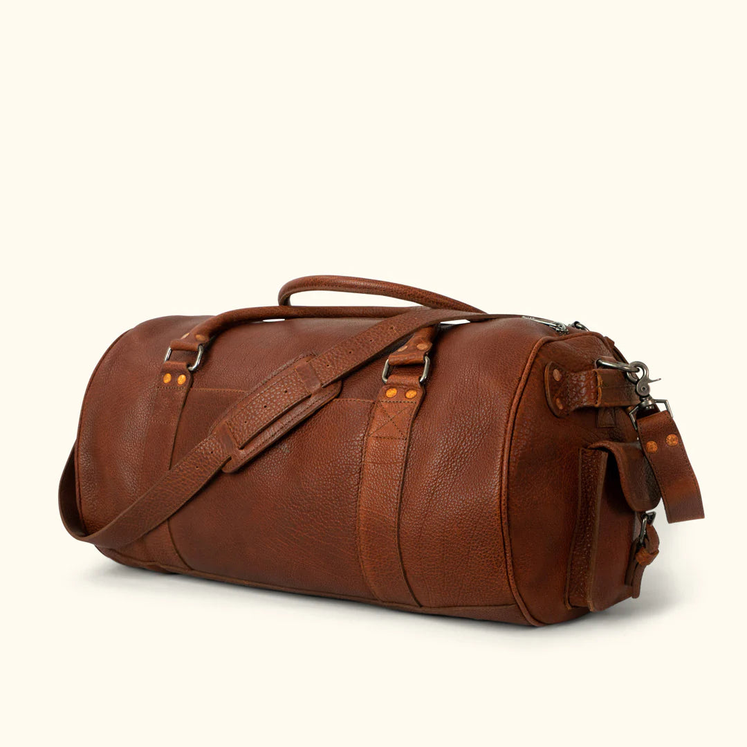 Ryder Reserve Bison Leather Travel Duffle Bag