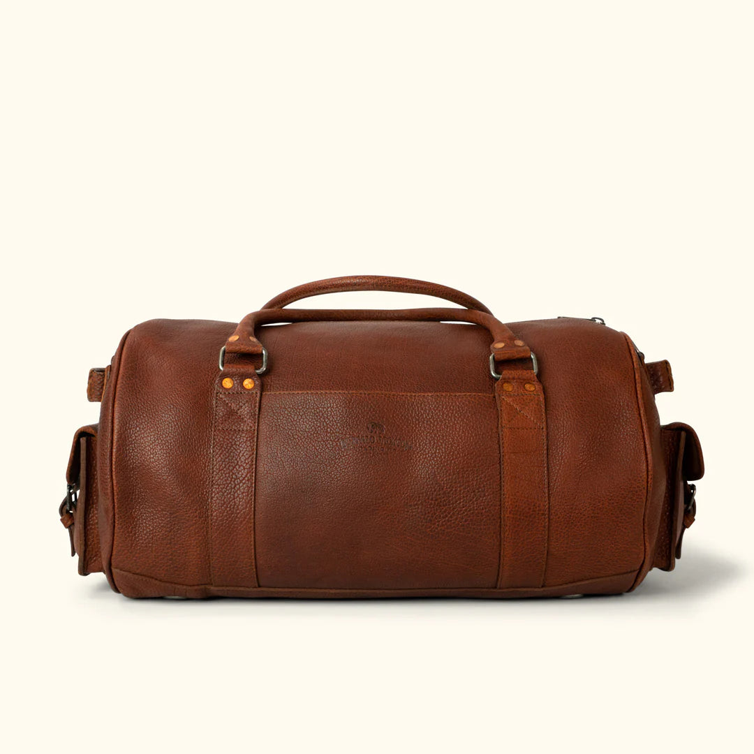 Ryder Reserve Bison Leather Travel Duffle Bag