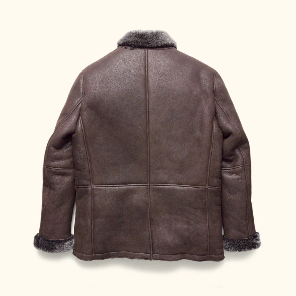 Big Sky Shearling Leather Blazer.