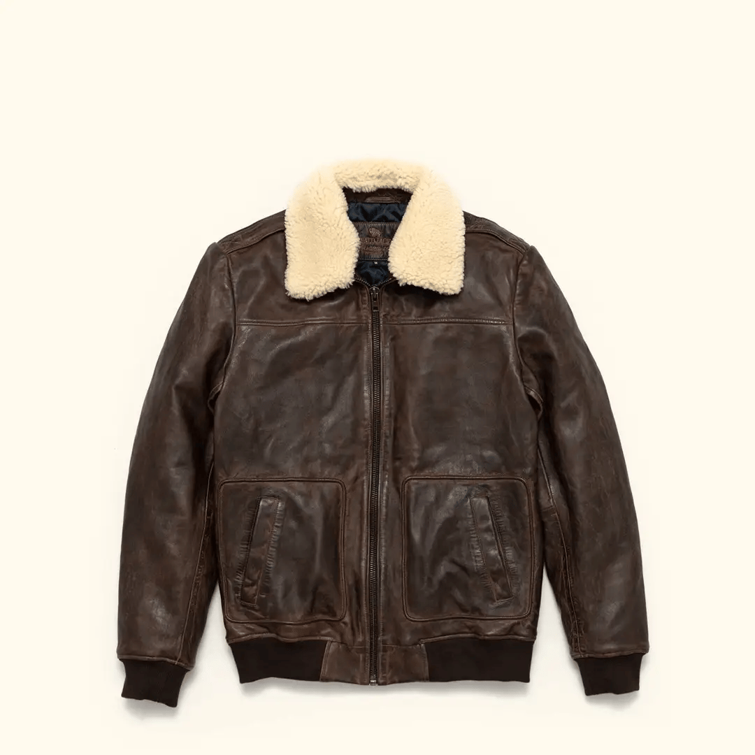 Maverick Leather Bomber Jacket