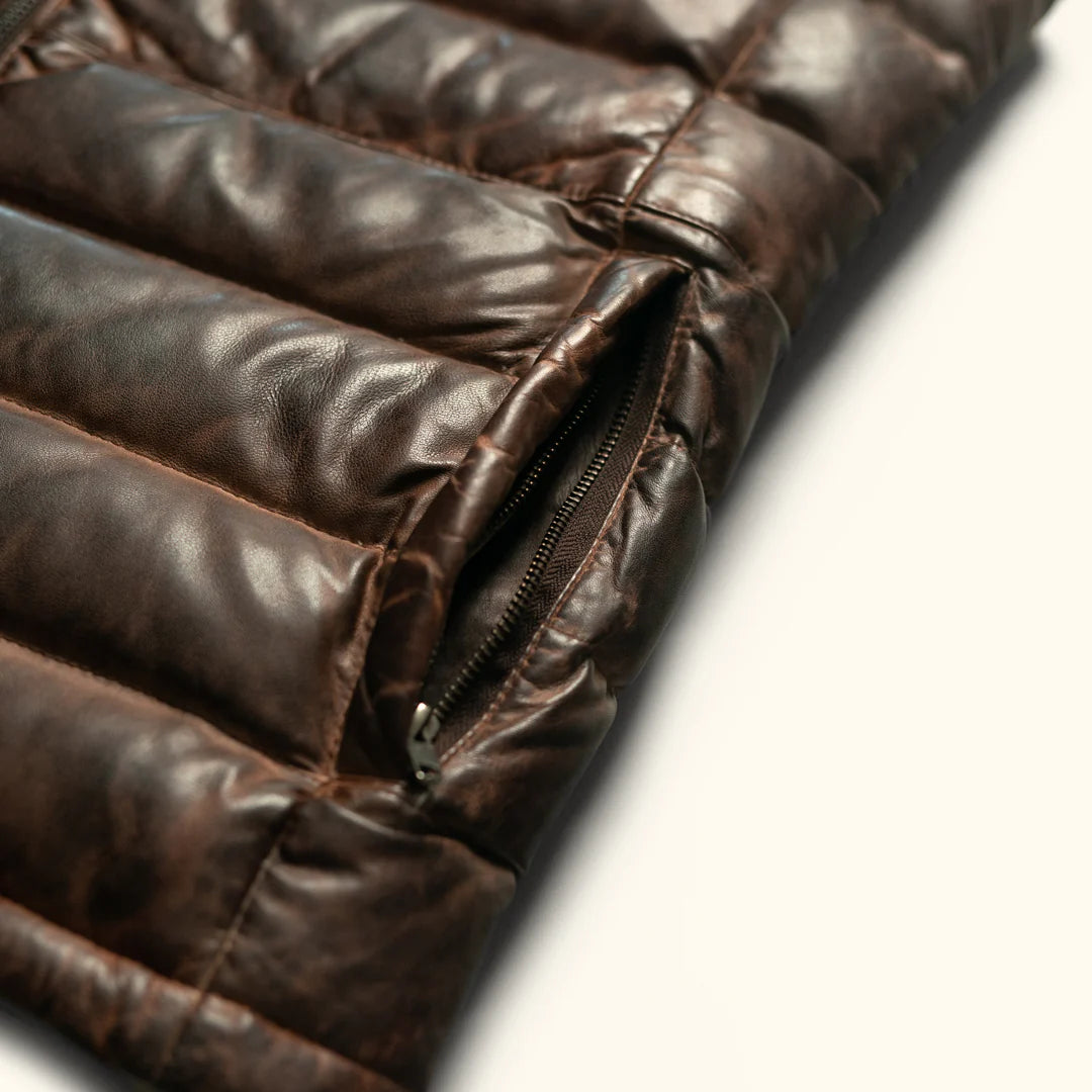 Bridger Leather Down Vest...
