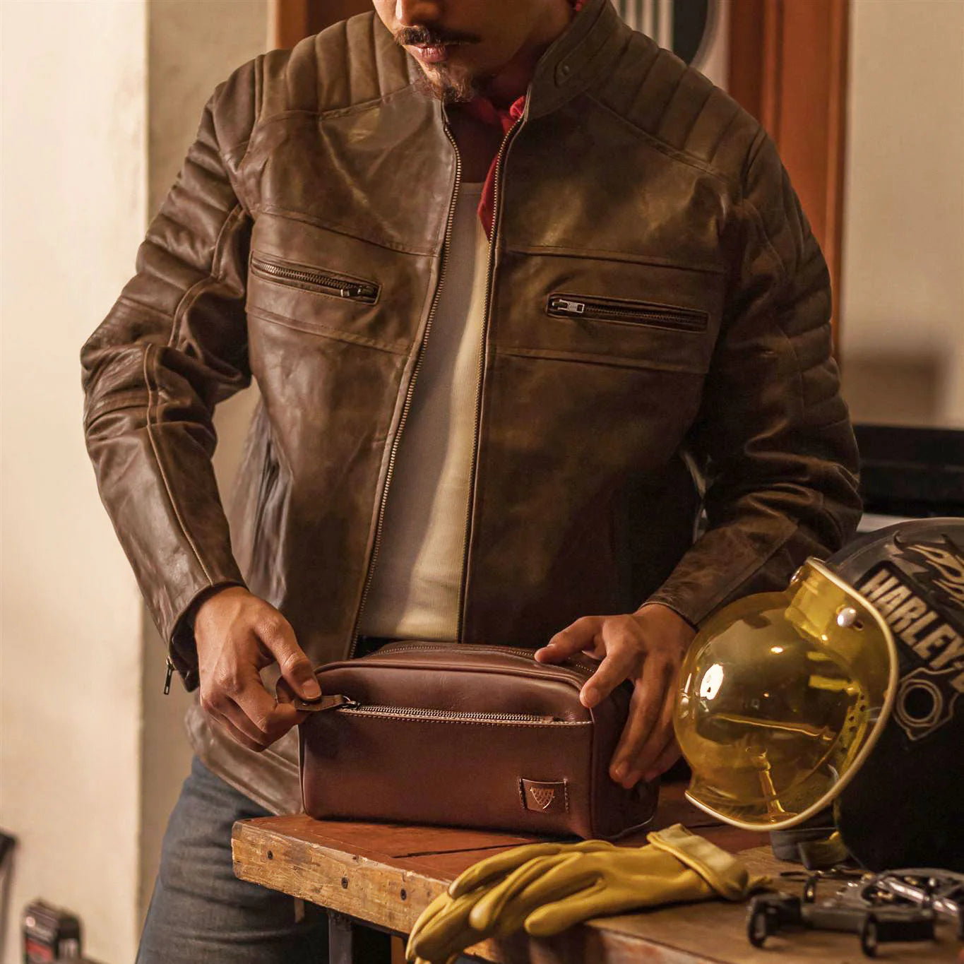 Cafe Racer Leather Jacket