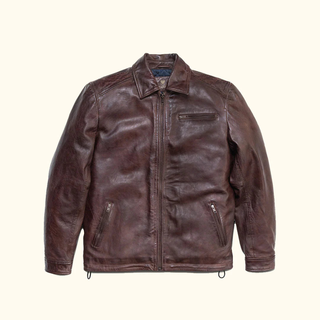 Glenwood Leather Driving Jacket