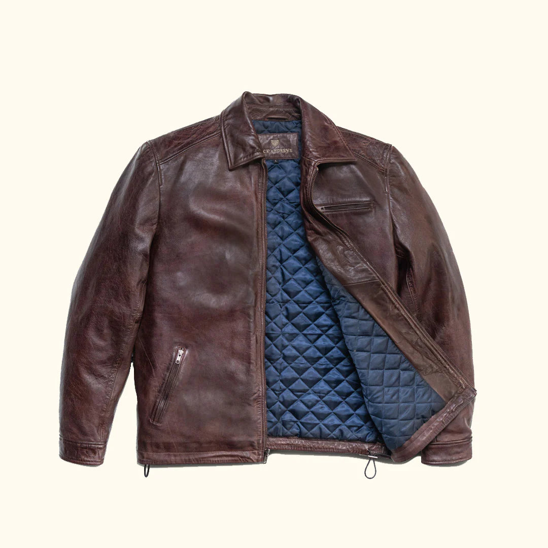 Glenwood Leather Driving Jacket