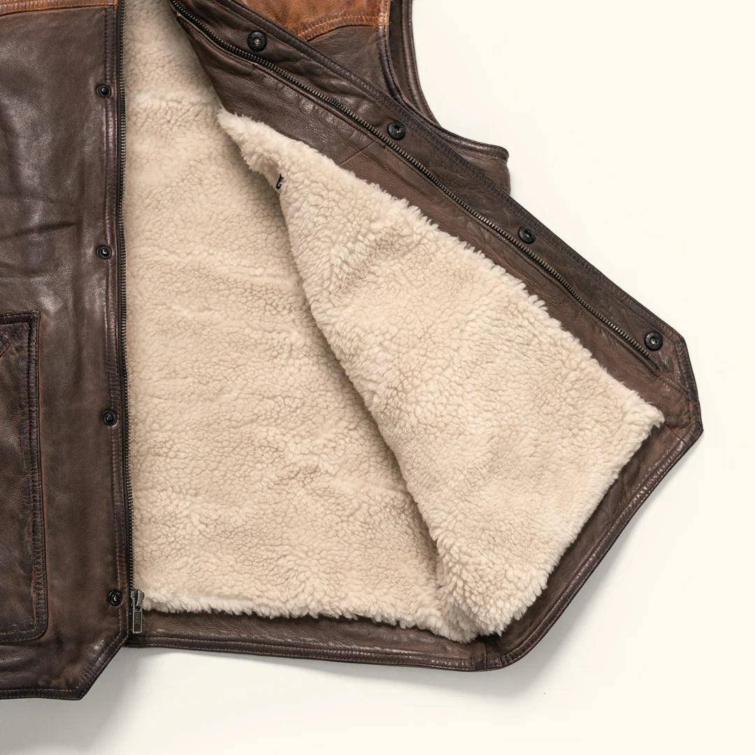 Jackson Leather Sherpa Vest