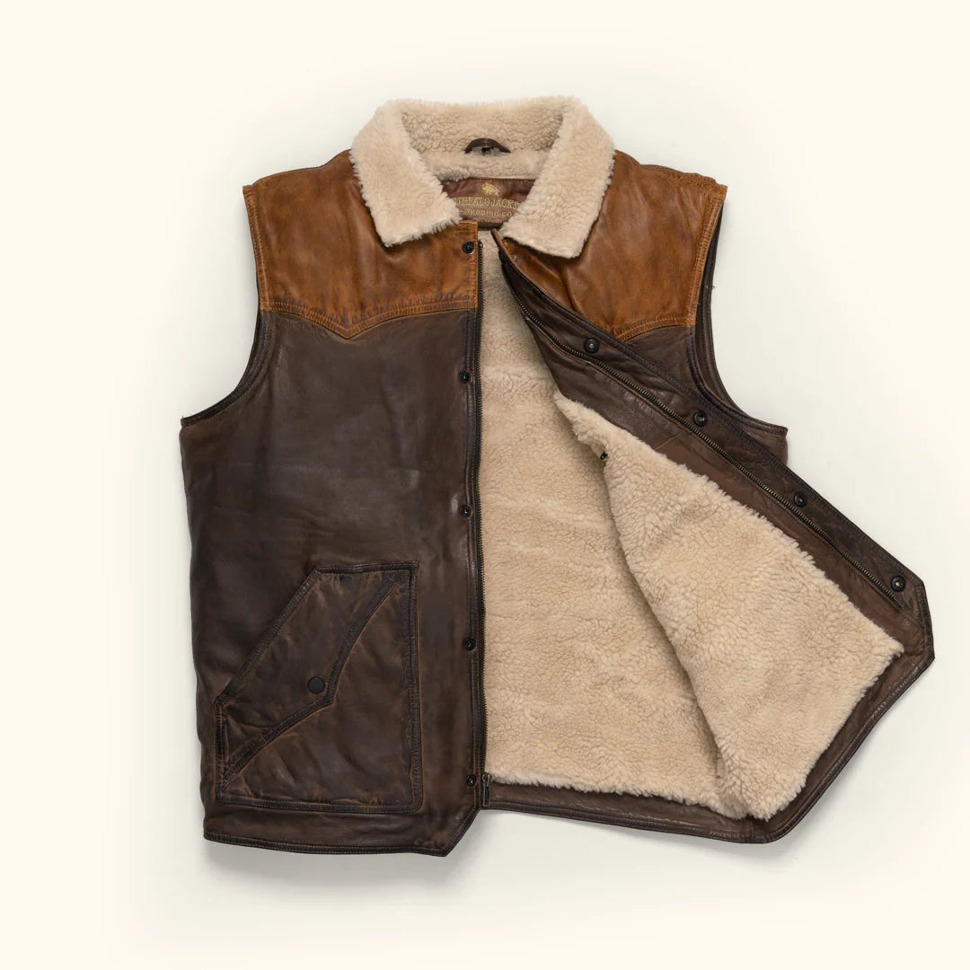 Jackson Leather Sherpa Vest