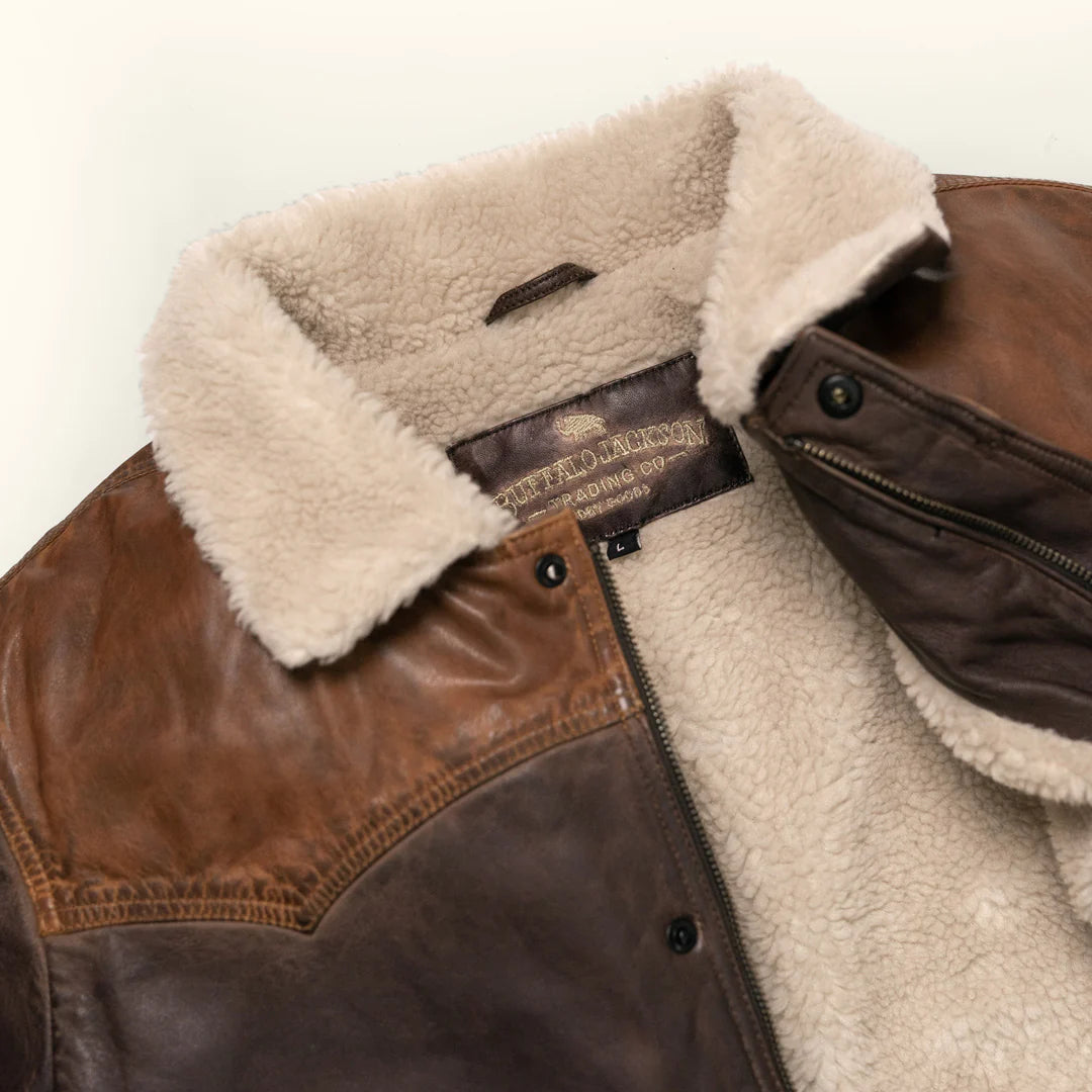 Jackson Leather Sherpa Vest