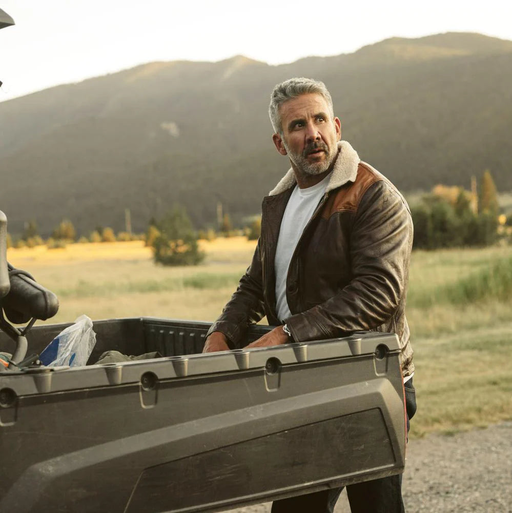 Jackson Leather Sherpa Jacket