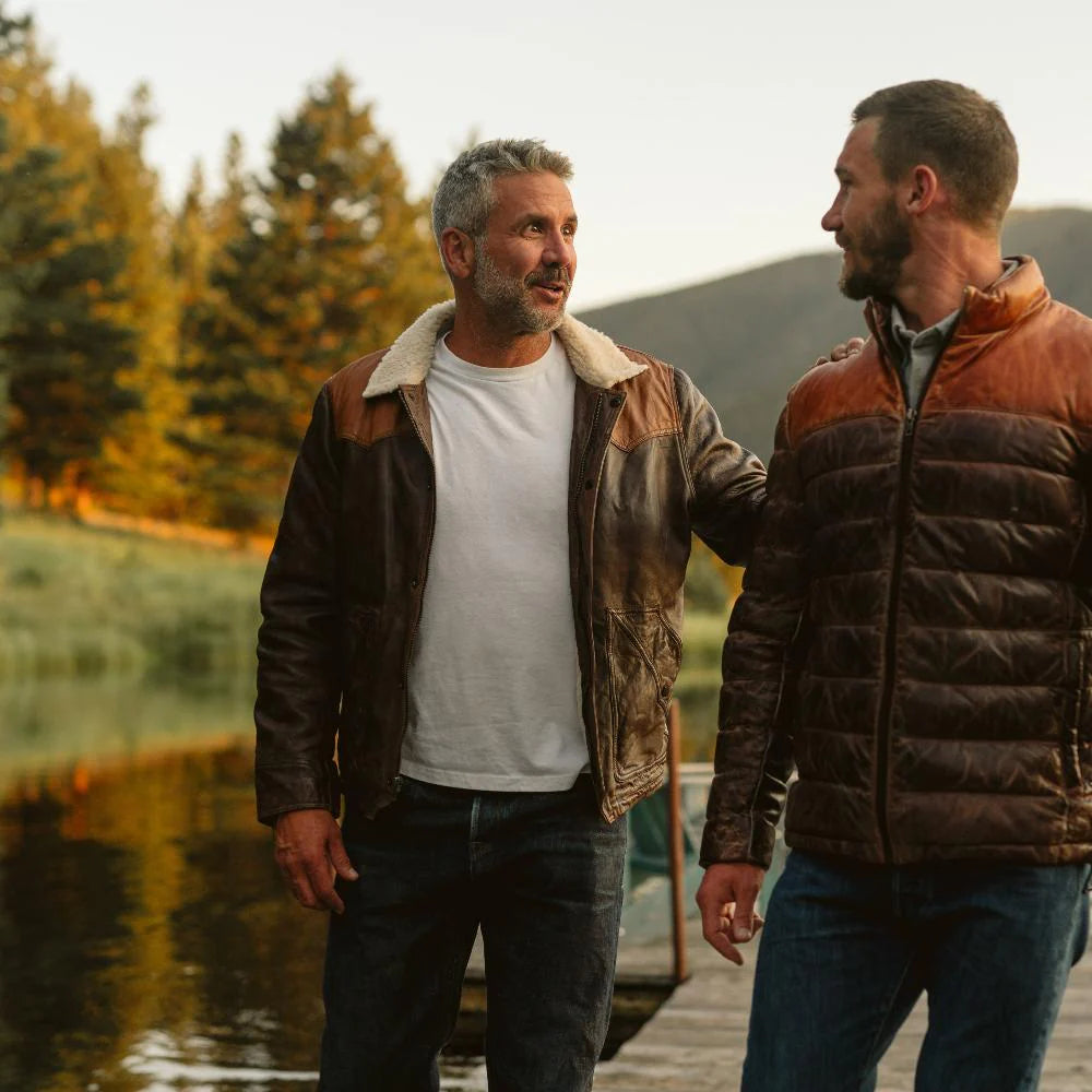 Jackson Leather Sherpa Jacket