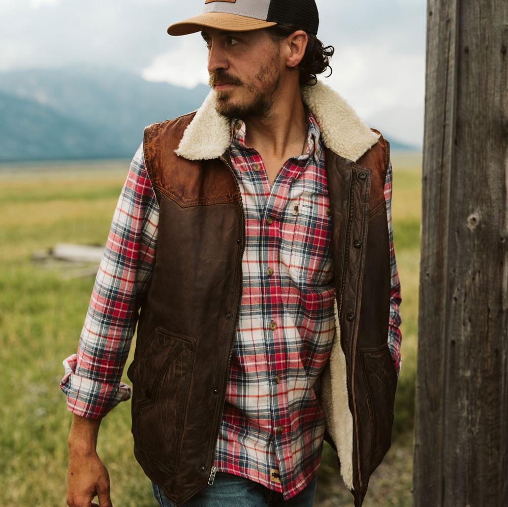 Jackson Leather Sherpa Vest