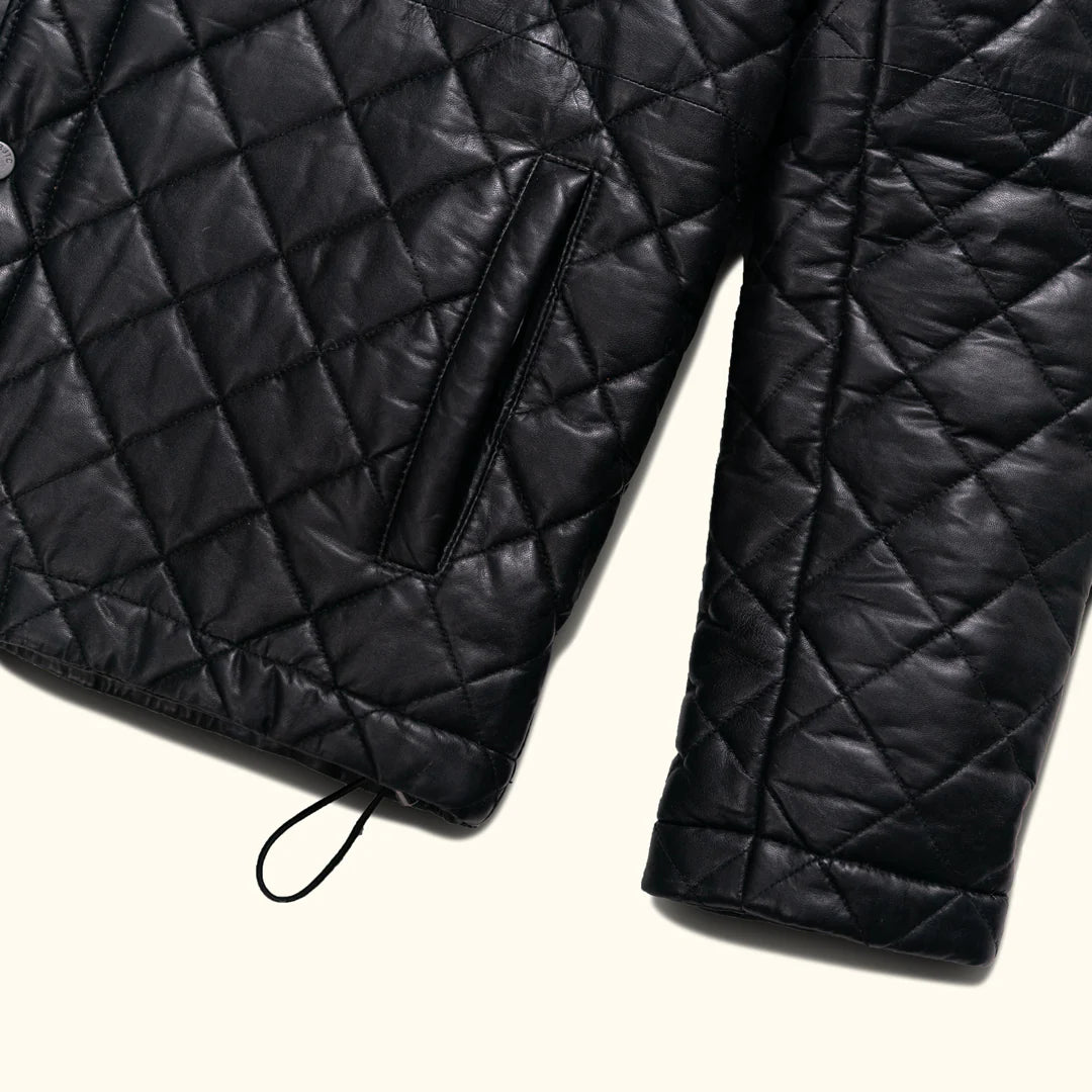 Highlands Quilted Leather Jacket...