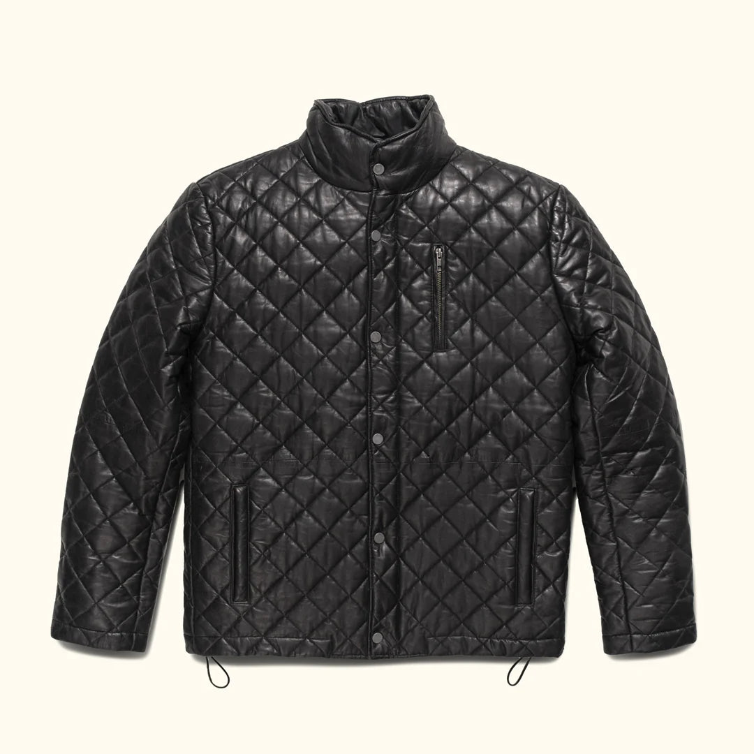 Highlands Quilted Leather Jacket...