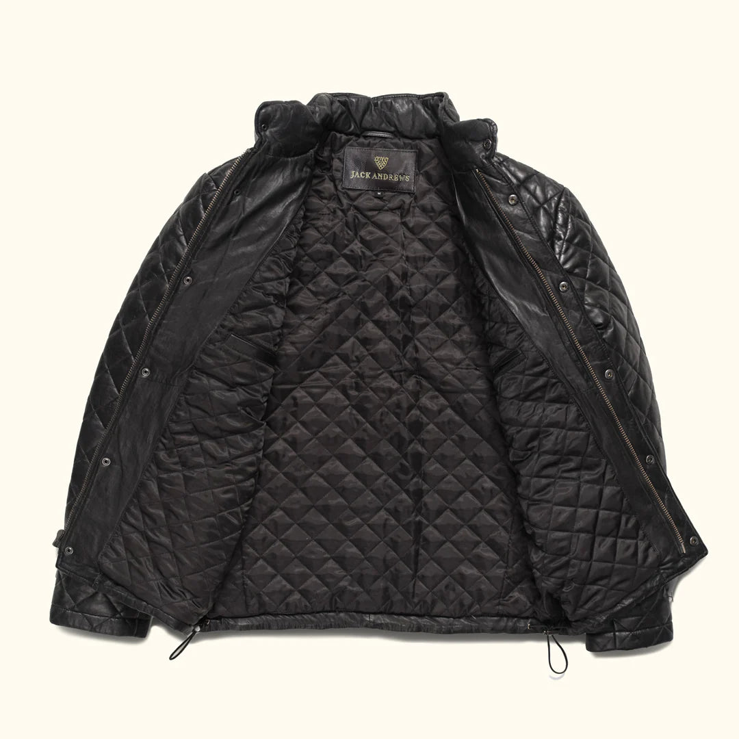 Highlands Quilted Leather Jacket...