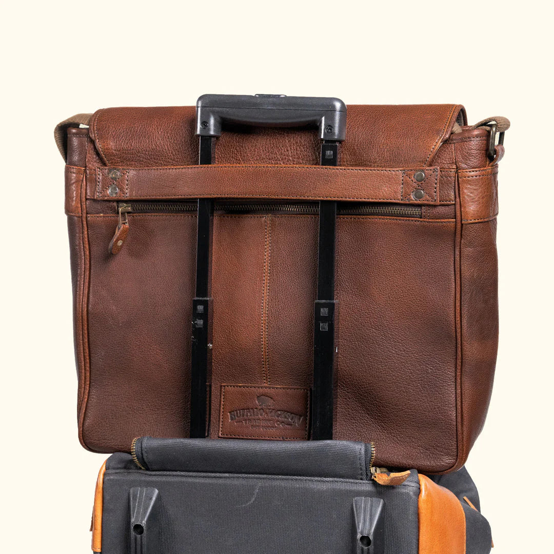 Roosevelt Buffalo Leather Satchel Messenger Bag