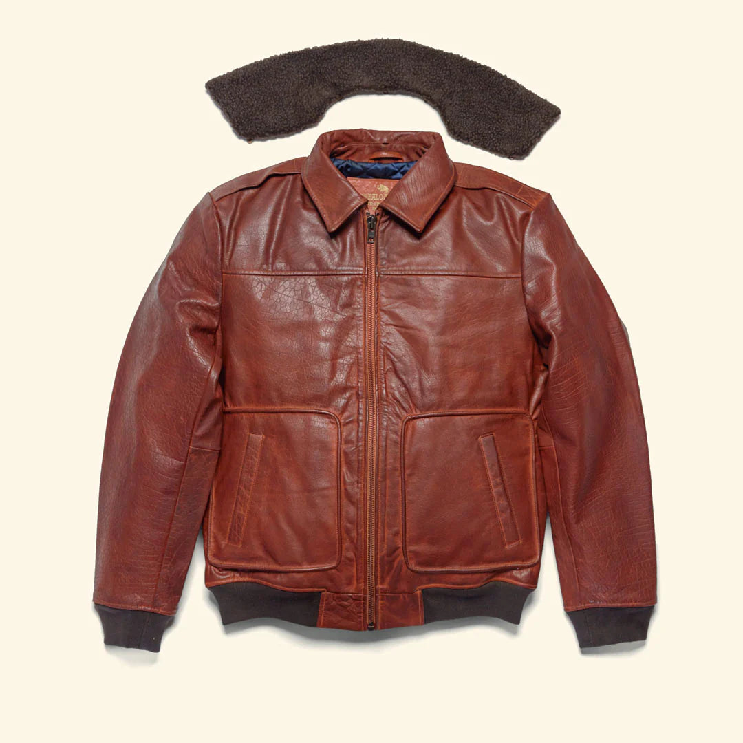 Maverick Leather Bomber Jacket
