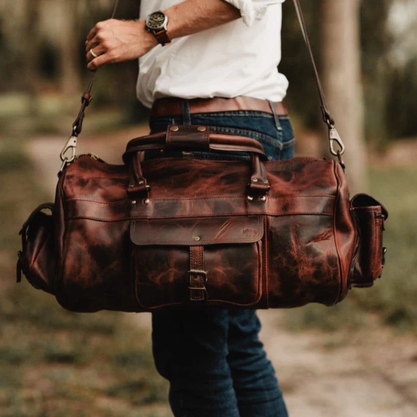 Roosevelt Buffalo Leather Duffle Bag