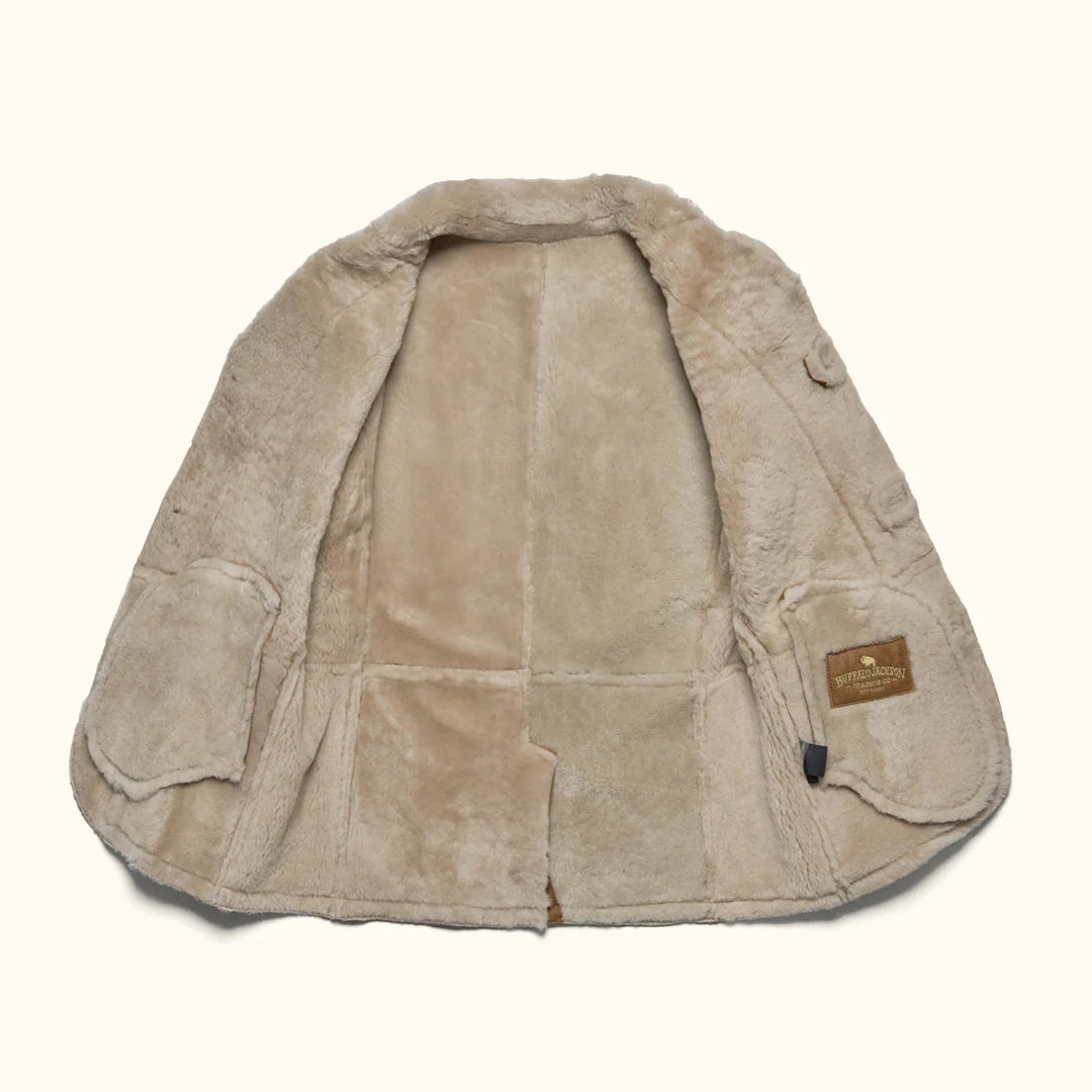 Big Sky Shearling Leather Blazer