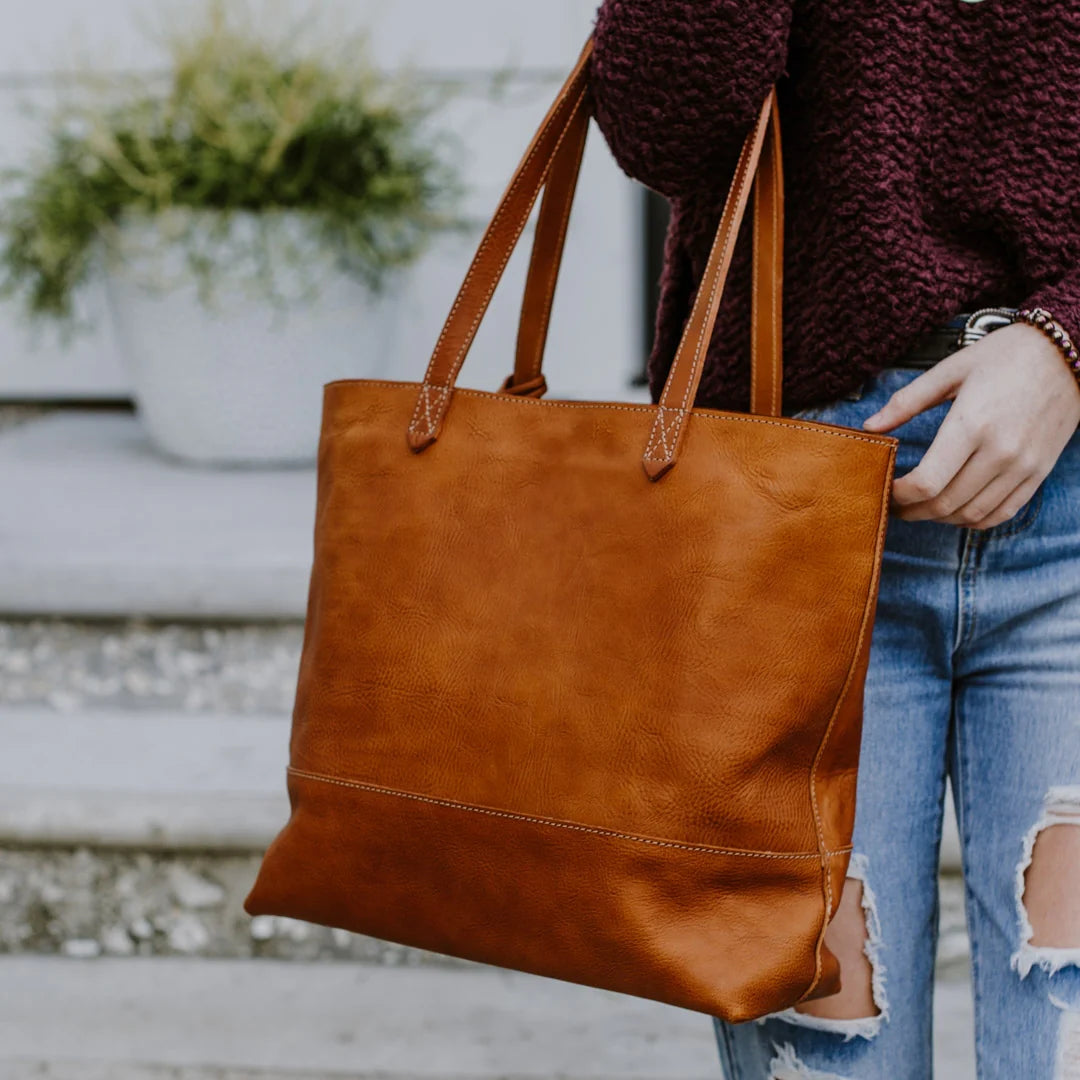 Madison Leather Tote Bag