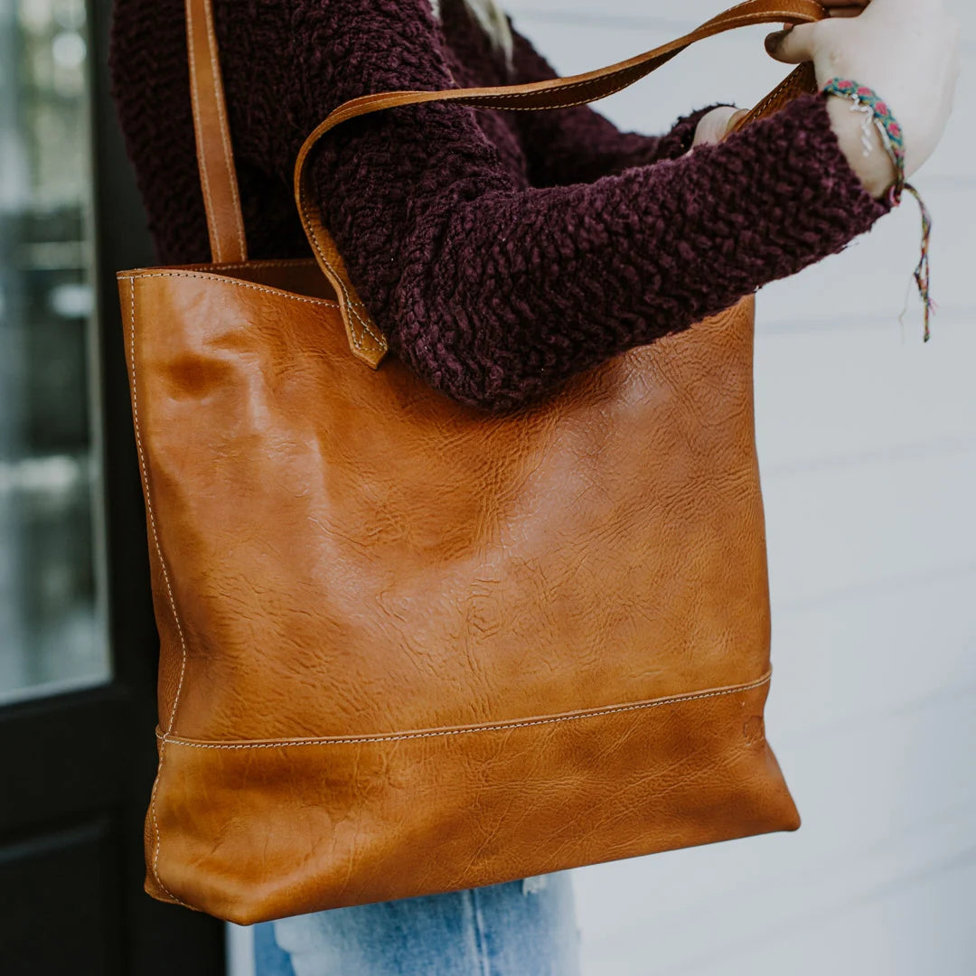Madison Leather Tote Bag